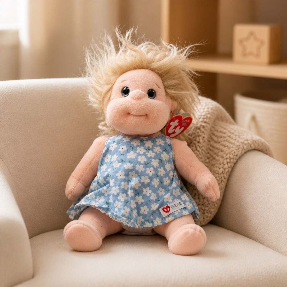 Ty Beanie Kids Angel Plush Doll with Floral Dress